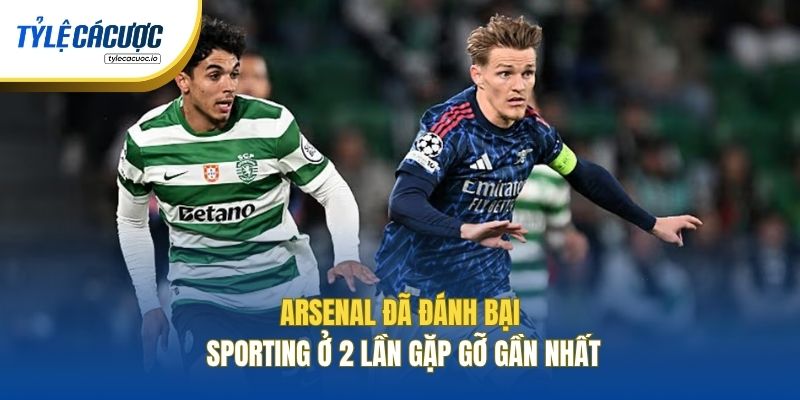 Arsenal đã đánh bại Sporting ở 2 lần gặp gỡ gần nhất