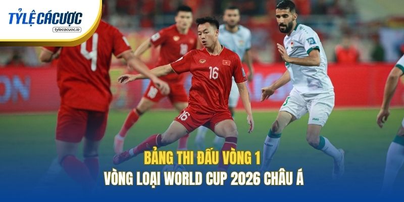 Bảng thi đấu vòng 1 vòng loại World Cup 2026 Châu Á